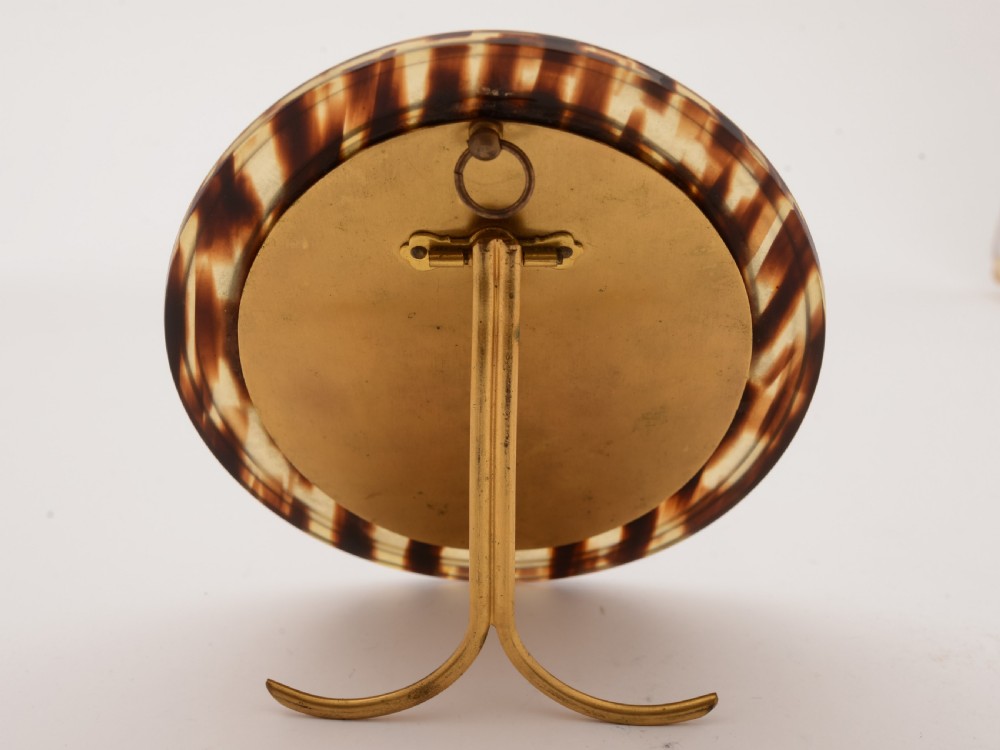 French Brass and Faux Tortoise Shell Photo Frame, Circa 1920 View II