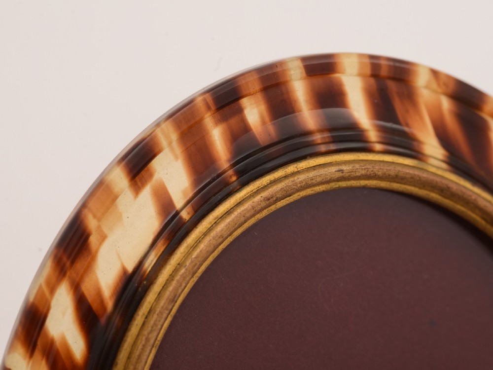 French Brass and Faux Tortoise Shell Photo Frame, Circa 1920 View IV