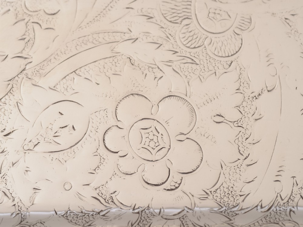 Silver Plated Oblong Serving Tray, Circa 1920 View III
