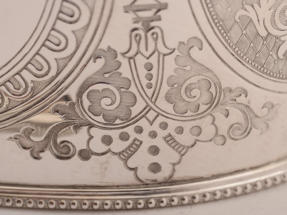 Victorian Oval Silver Plated Tea Caddy, Circa 1890 View V