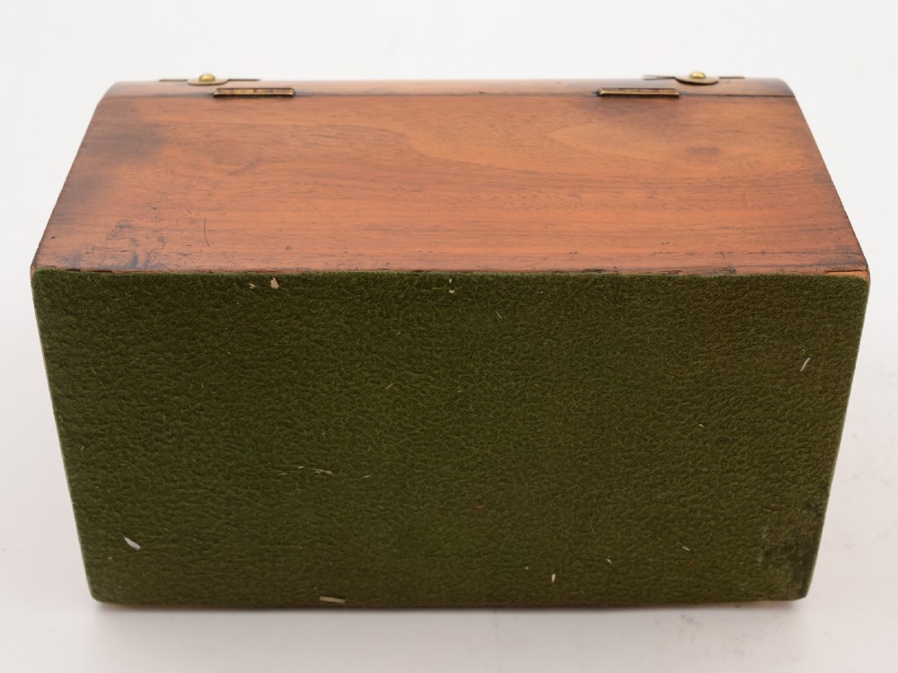 Victorian Walnut and Brass Tea Caddy, Circa 1890 View VI