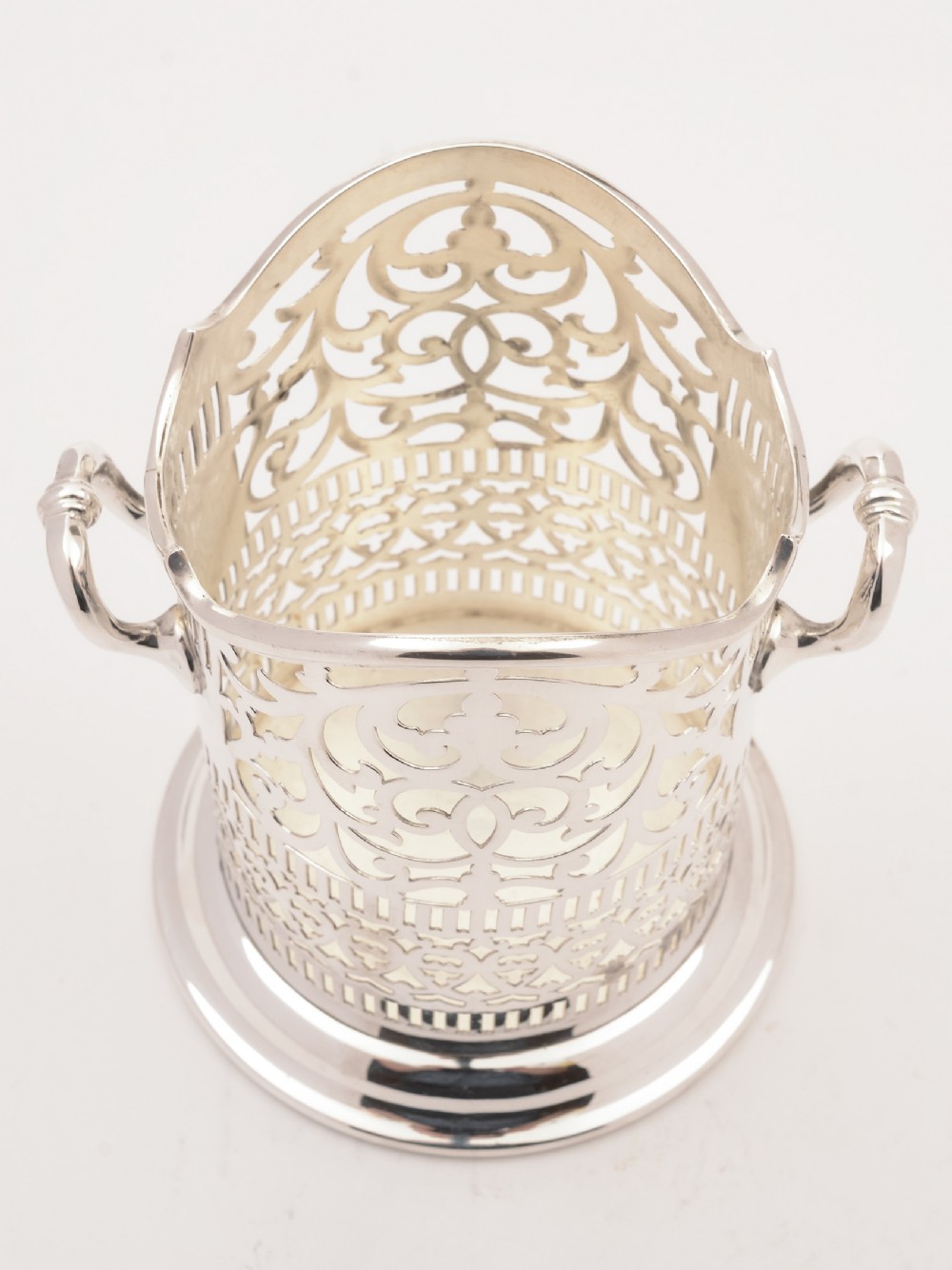 Edwardian Silver Plated Bottle Holder, Circa 1905