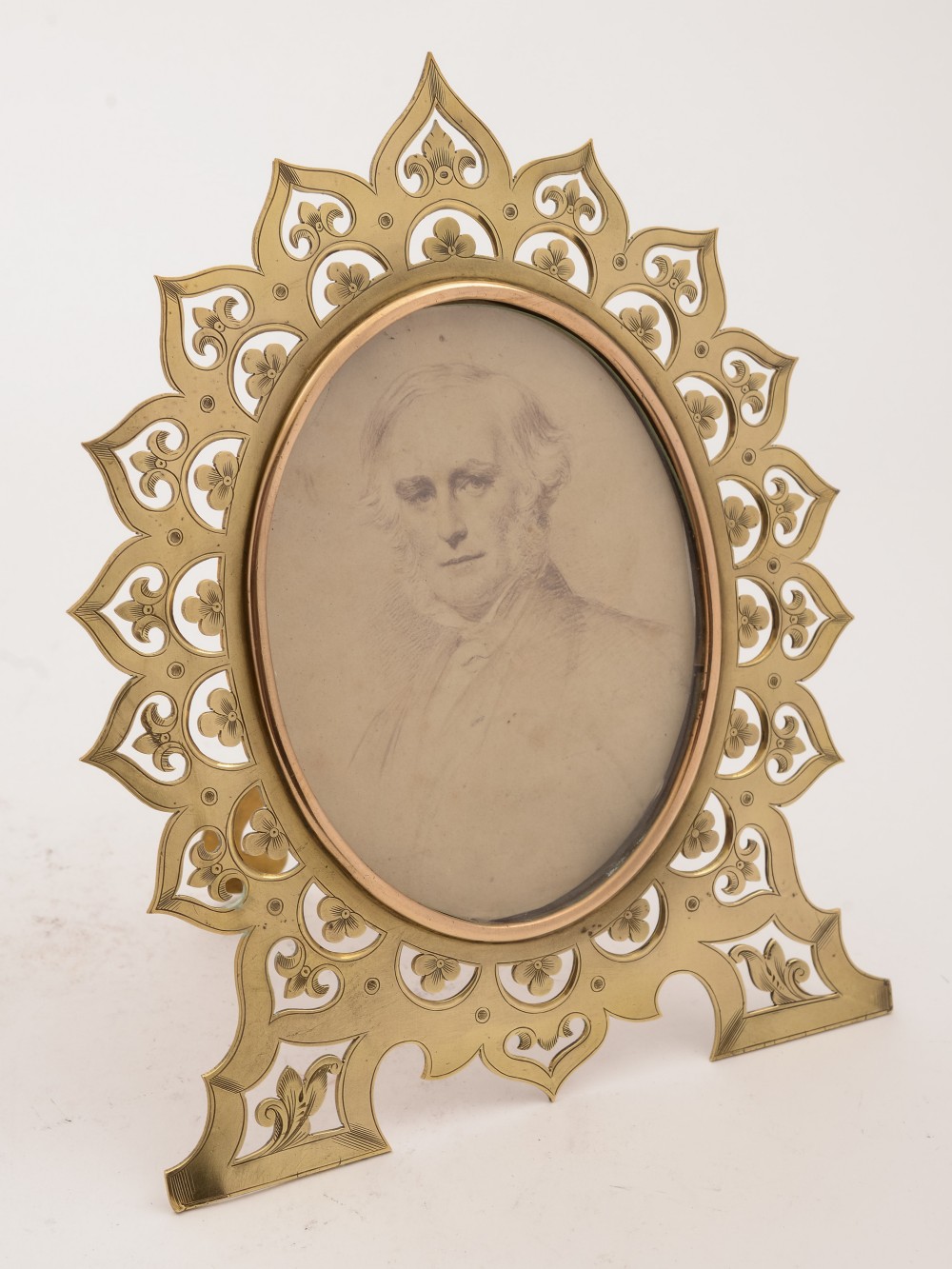 Victorian Brass Photo Frame, Circa 1880