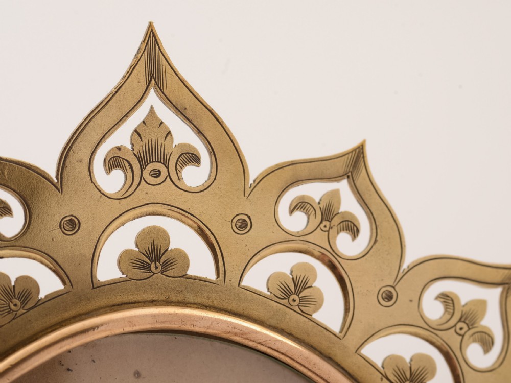 Victorian Brass Photo Frame, Circa 1880 View IV