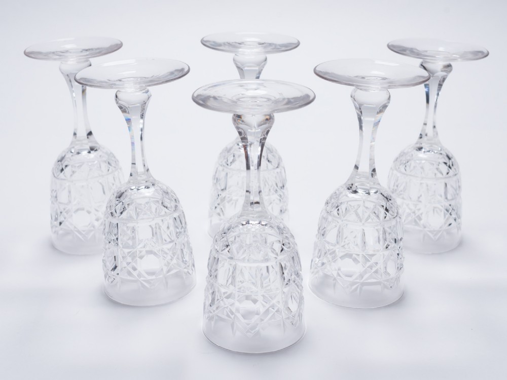 Set of 6 Edwardian Glasses, Circa 1905 View II
