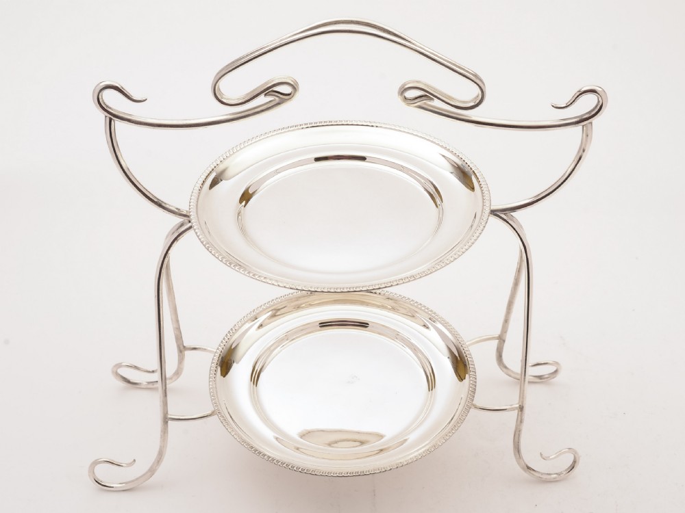 Art Nouveau Silver Plated Cake Stand, Circa 1900 View II