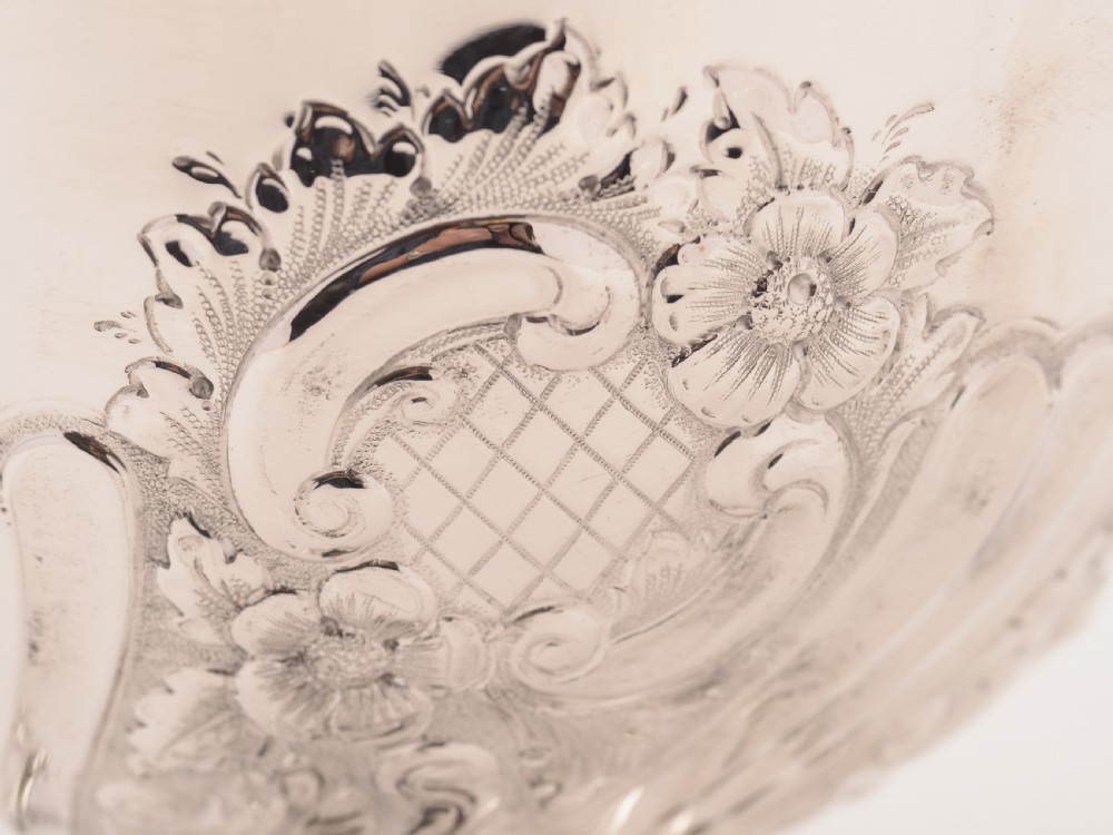 Edwardian Embossed Silver Plated Bowl, Circa 1905 View V