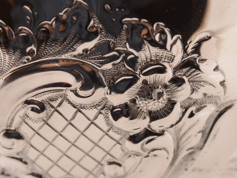 Edwardian Embossed Silver Plated Bowl, Circa 1905 View VI