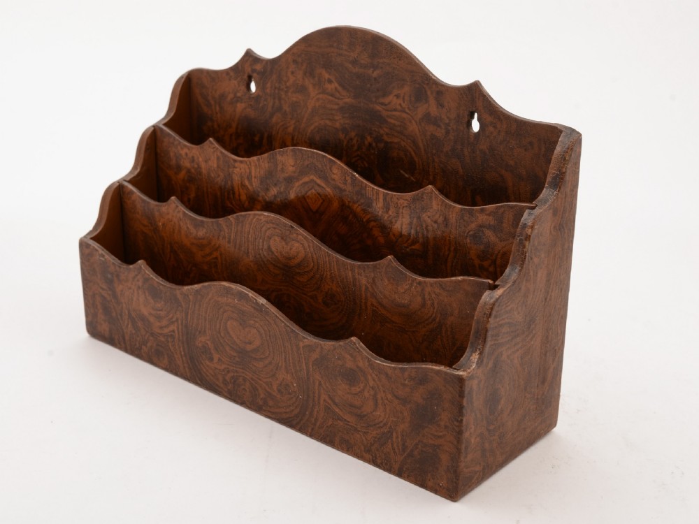 Victorian Paper Mache Document Rack, Circa 1890