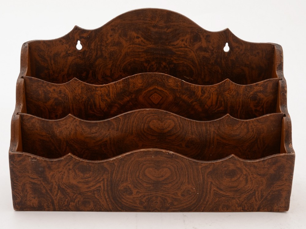 Victorian Paper Mache Document Rack, Circa 1890 View II