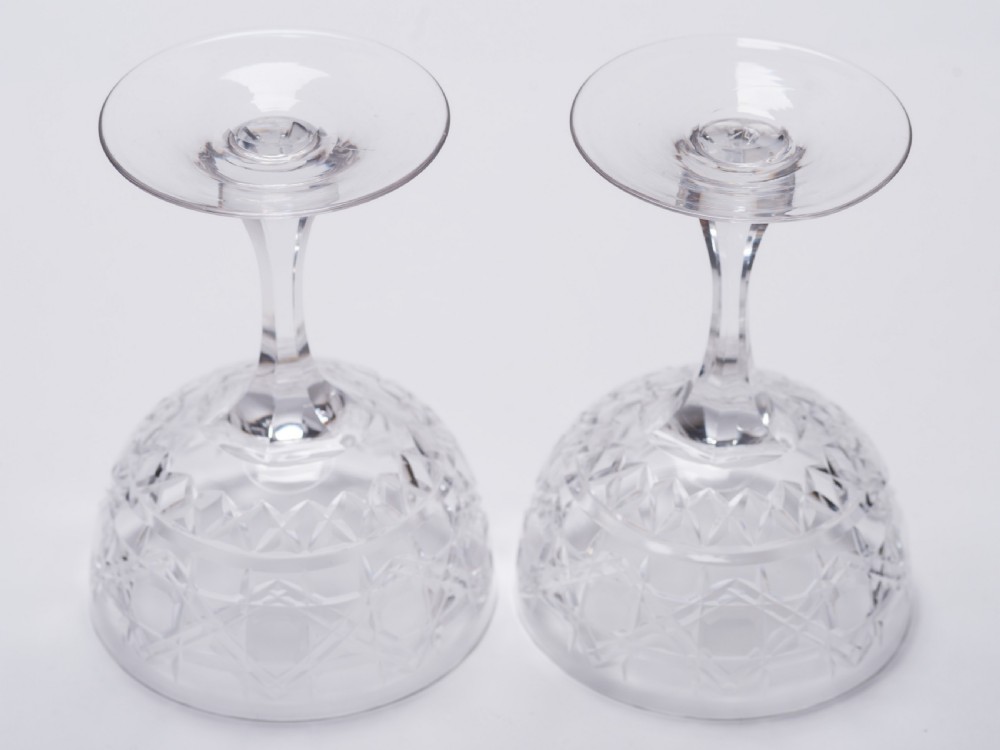 Pair of Cut Glass Edwardian Champagnes, Circa 1905 View II