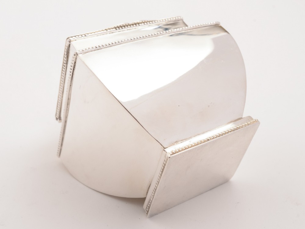 Edwardian Silver Plated Tea Caddy, Circa 1905 View IV