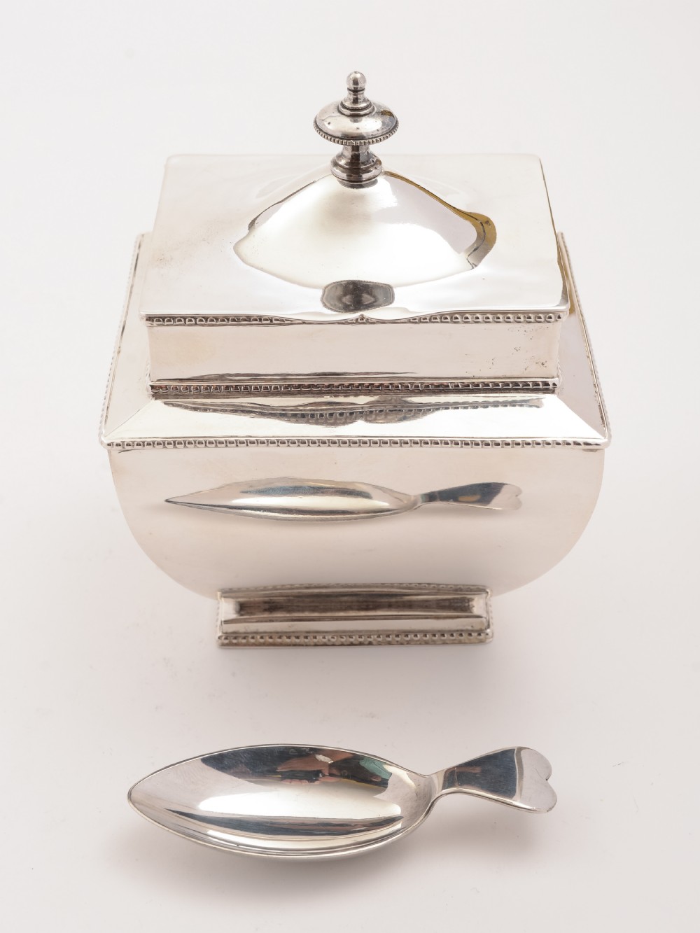 Edwardian Silver Plated Tea Caddy, Circa 1905 View V