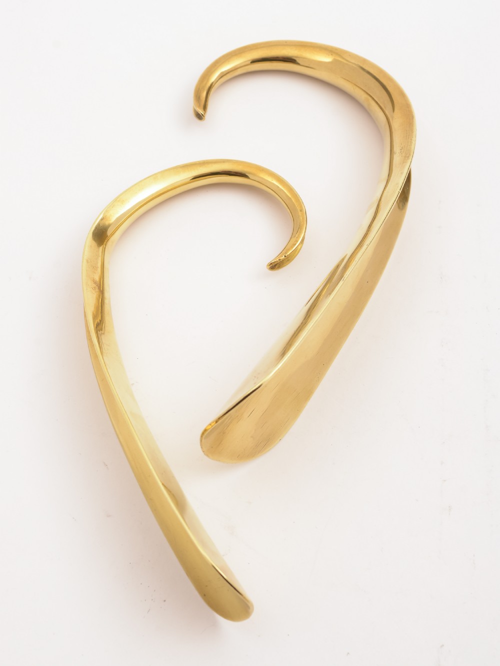 Pair of Edwardian Brass 'His & Hers' Shoe Horns View IV