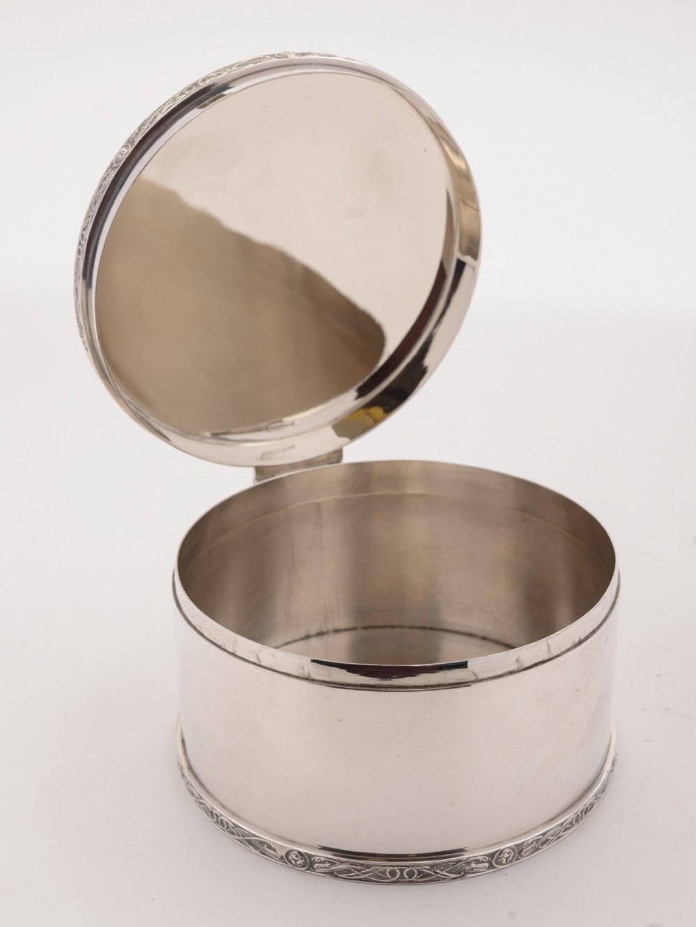 Art Deco Silver Plated Biscuit Box, Circa 1930 View II