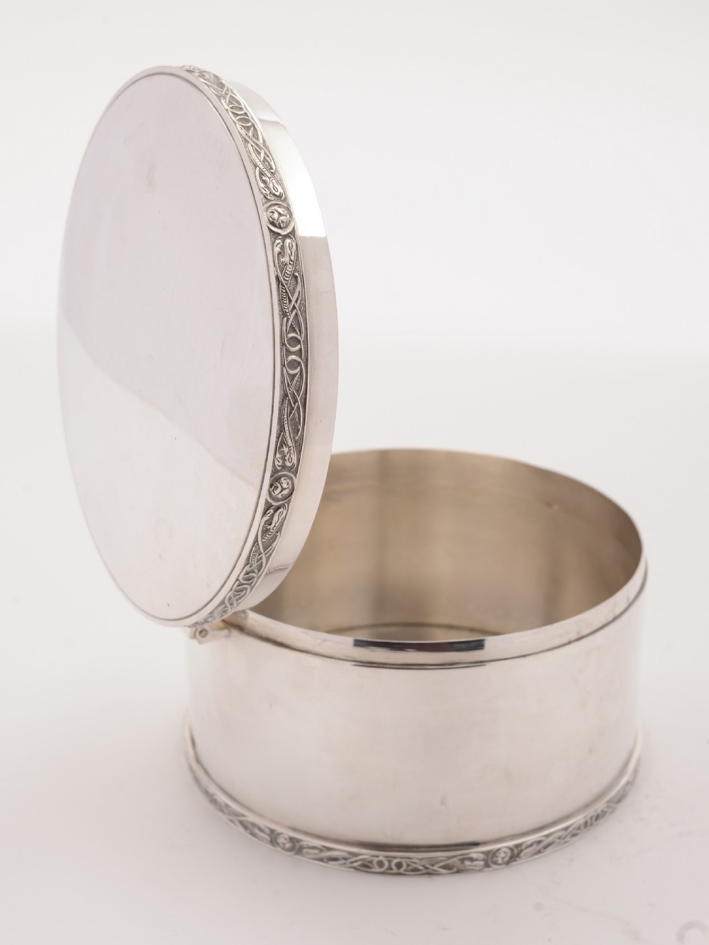 Art Deco Silver Plated Biscuit Box, Circa 1930 View III