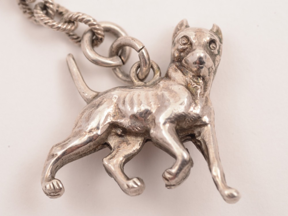 Victorian Silver Watch Chain, Sheffield 1893 View IV