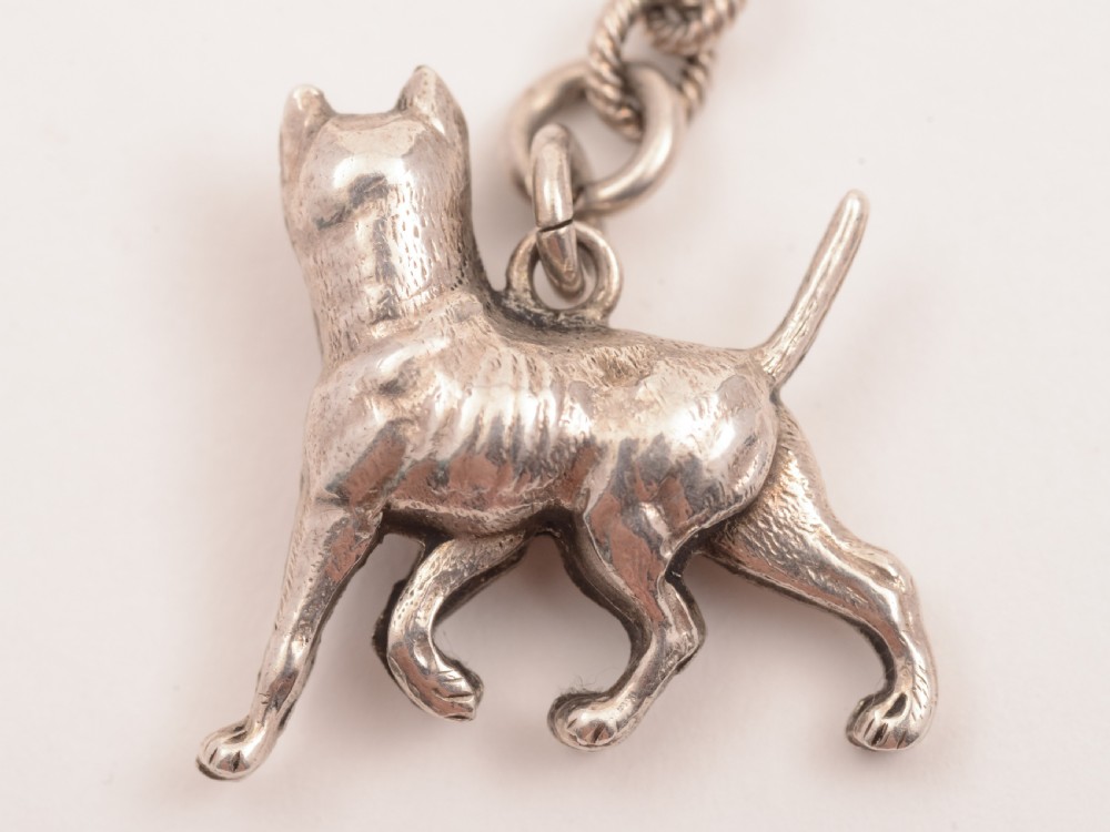 Victorian Silver Watch Chain, Sheffield 1893 View V