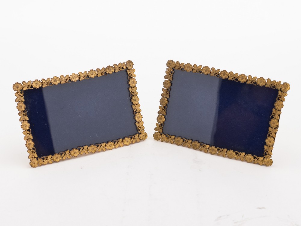 Pair of Edwardian Brass Photo Frames, Circa 1905 View II