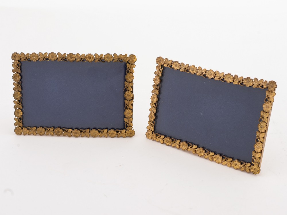 Pair of Edwardian Brass Photo Frames, Circa 1905