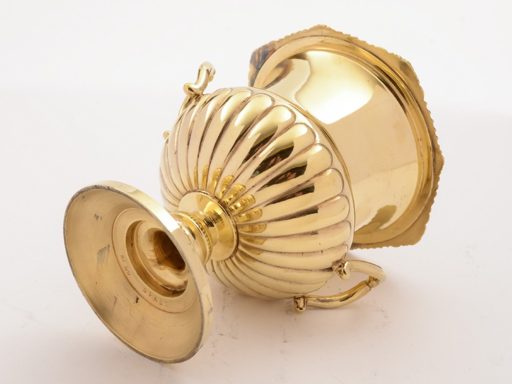 Edwardian Gold-Plated Champagne Ice Bucket, Circa 1905 View III