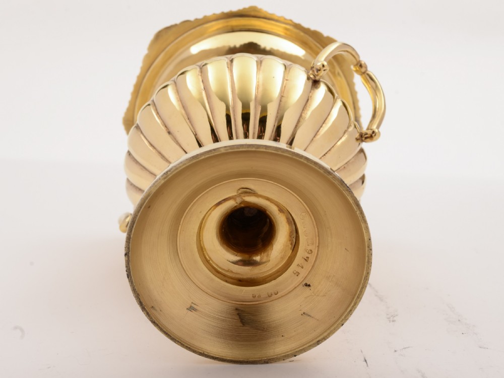 Edwardian Gold-Plated Champagne Ice Bucket, Circa 1905 View V