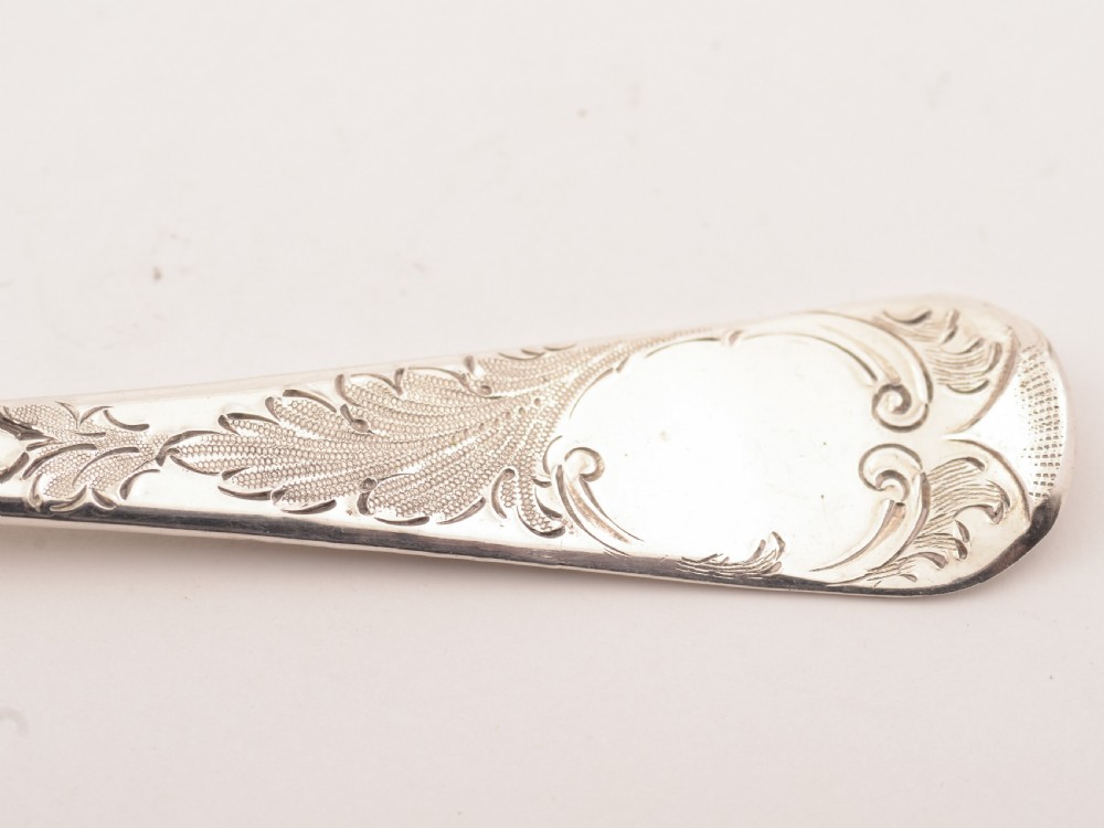 Pair of Georgian Silver Berry Spoons, London 1810 View III