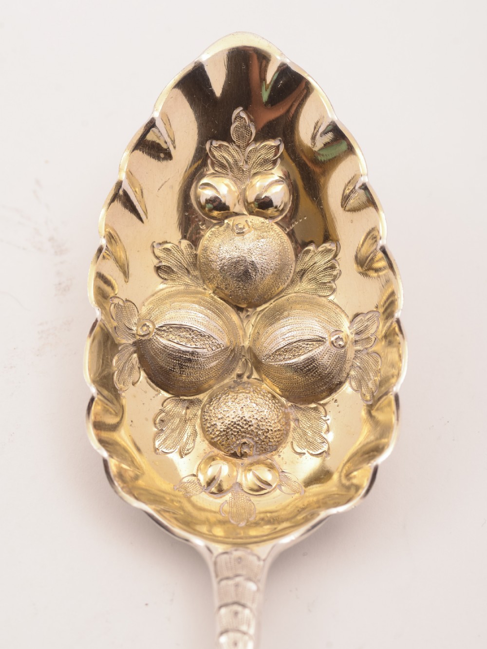 Pair of Georgian Silver Berry Spoons, London 1810 View IV