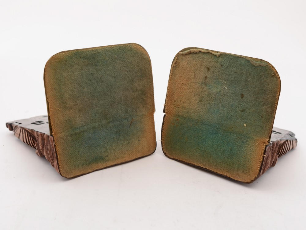 Pair of Carved Chinese Bookends, Circa 1900 View VI