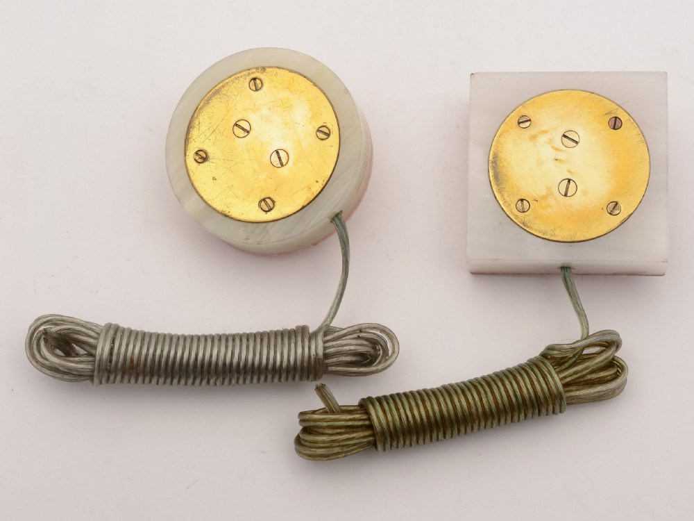 Two Servant Bell Pushes, Circa 1920 View II