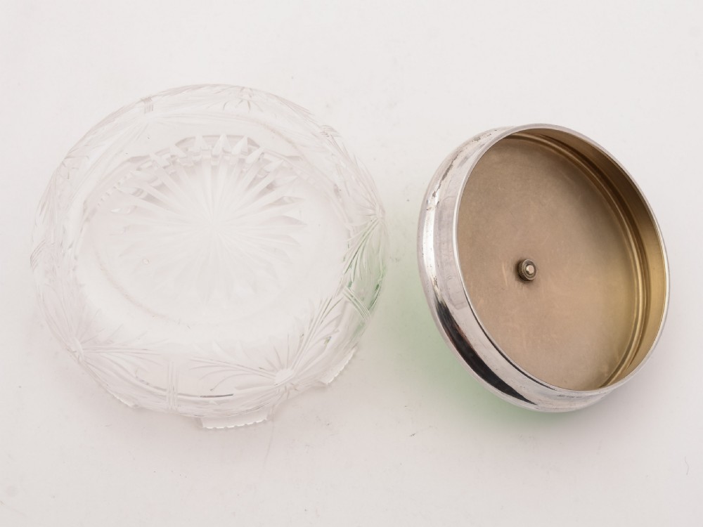 Art Deco Silver and Enamel Topped Jar, 1934 View III