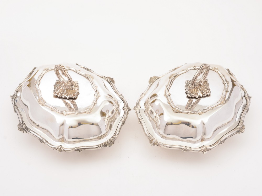 Pair of Victorian Entree Dishes, Circa 1890