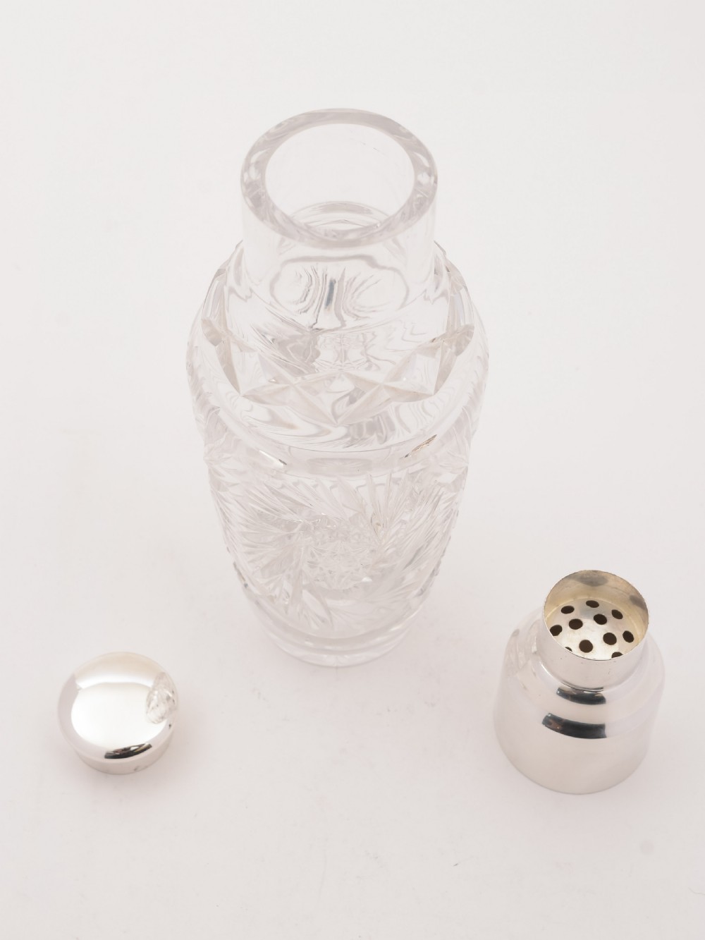 Art Deco Glass Cocktail Shaker, Circa 1930 View II