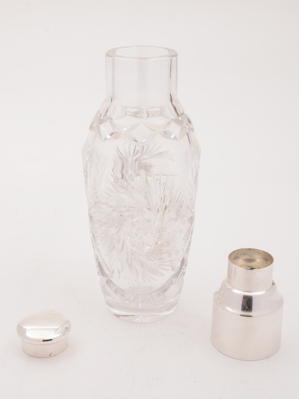 Art Deco Glass Cocktail Shaker, Circa 1930 View III