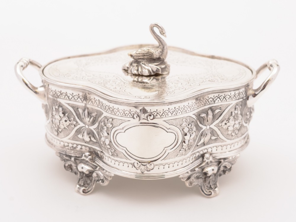Victorian Silver Plated Butter Dish, Circa 1890