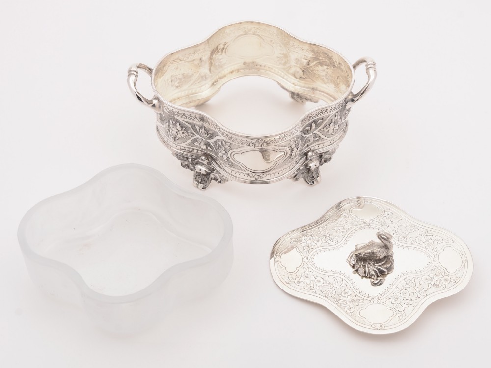 Victorian Silver Plated Butter Dish, Circa 1890 View II