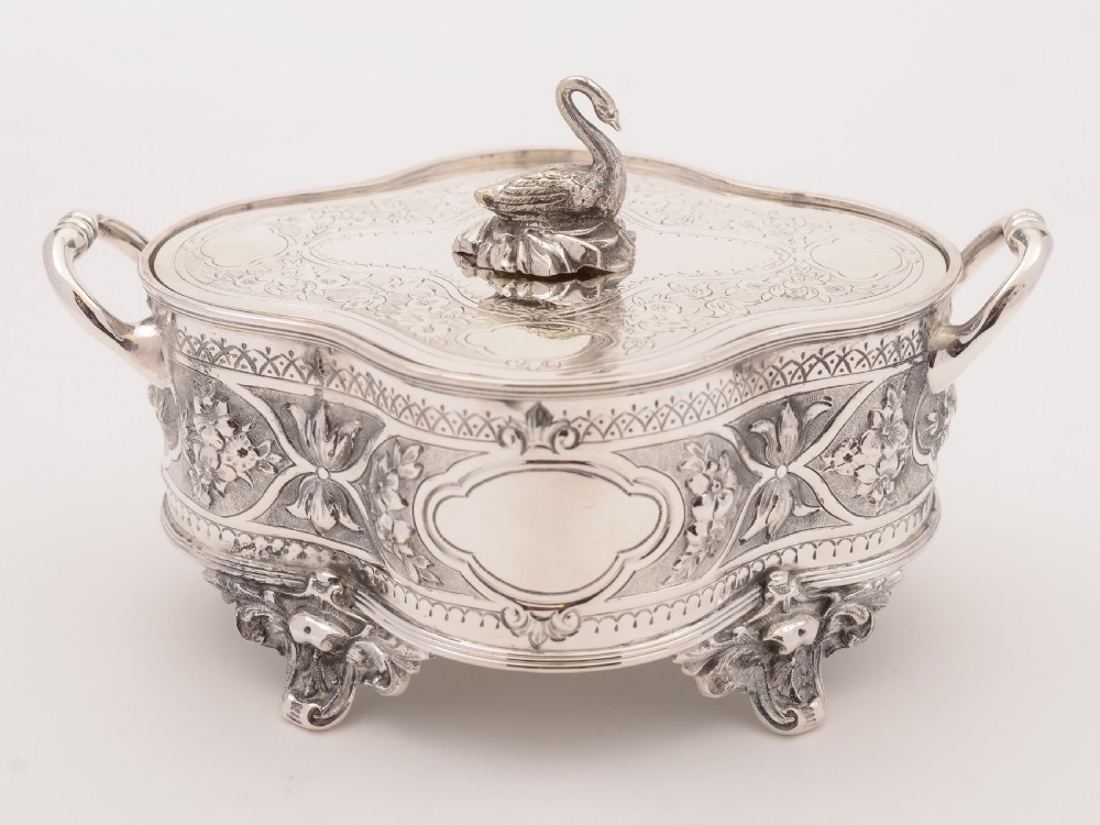Victorian Silver Plated Butter Dish, Circa 1890 View III