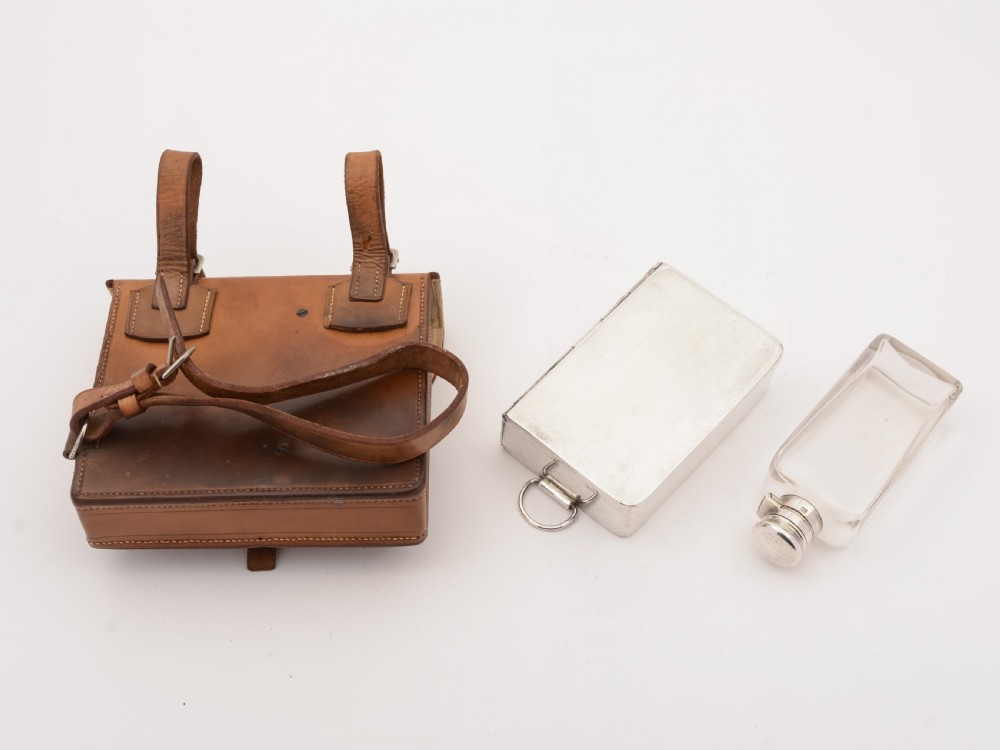 Huntsman's Leather Cased Lunch Set, Circa 1900 View II