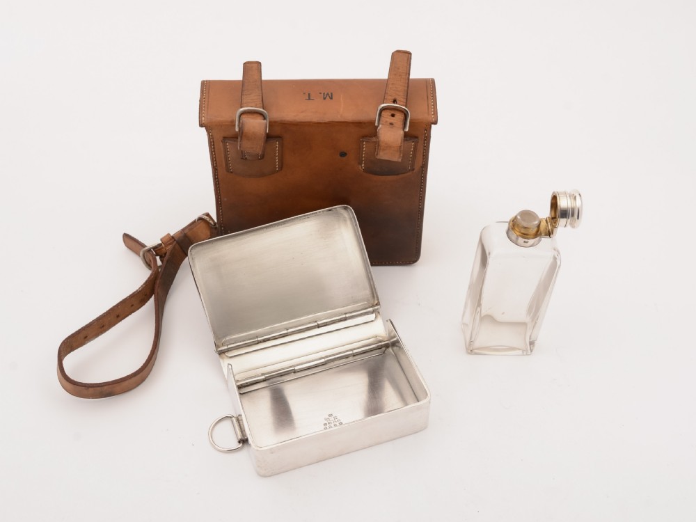 Huntsman's Leather Cased Lunch Set, Circa 1900 View III