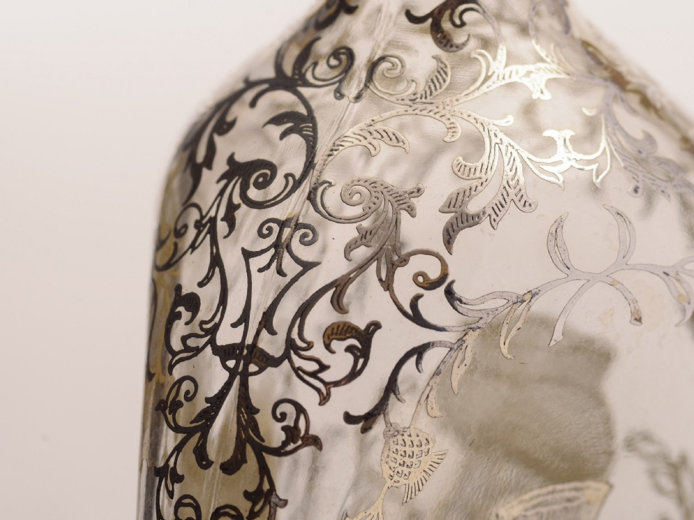 Scottish Silver Overlay Haig Whiskey Bottle View VI