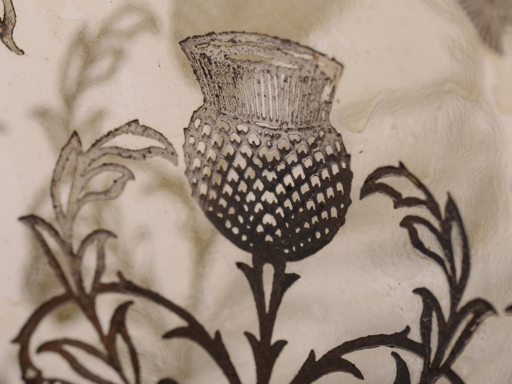 Scottish Silver Overlay Haig Whiskey Bottle View VII