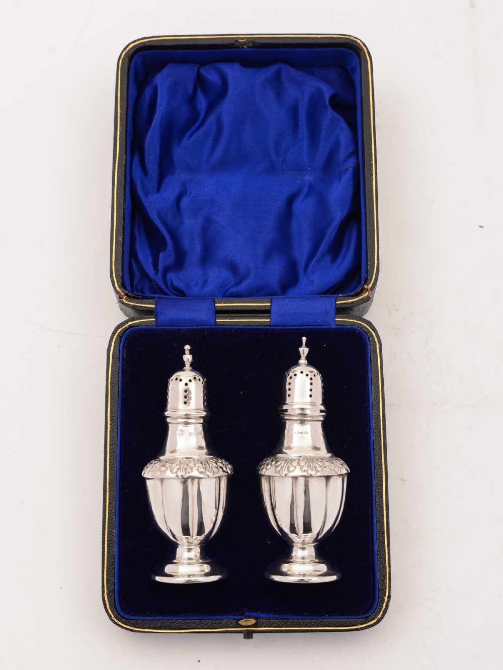 Pair of Silver Edwardian Pepper Pots, Birmingham 1907