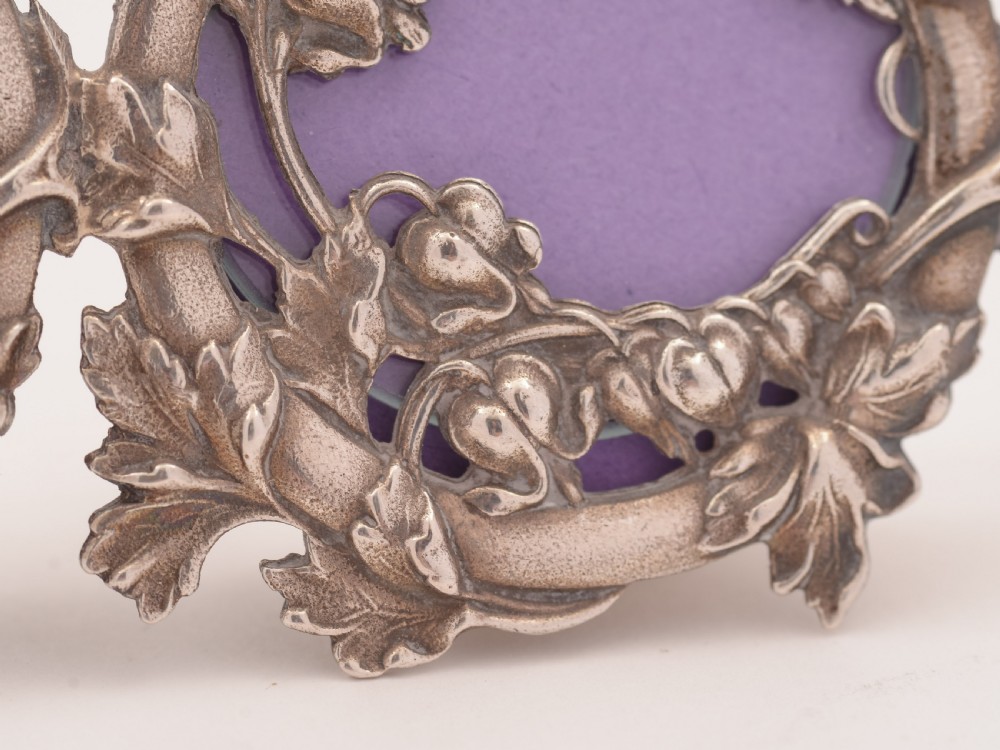 European Silver Double Photo Frame, Circa 1970 View III