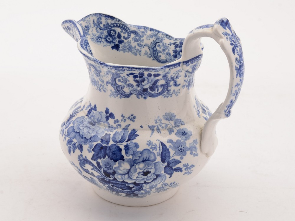 Claremont Pattern Blue and White Jug, Circa 1880 View II