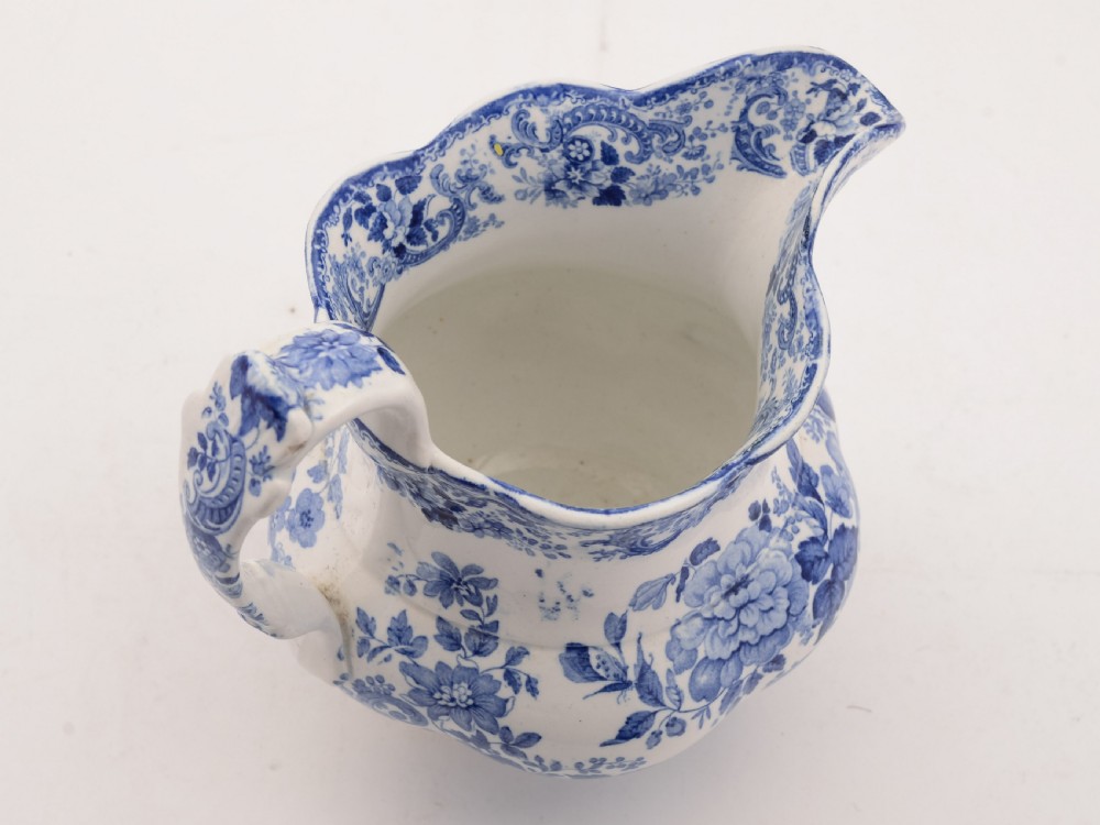Claremont Pattern Blue and White Jug, Circa 1880 View III