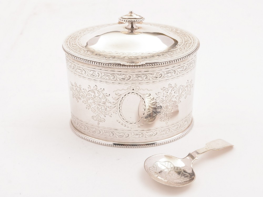 Victorian Silver Plated Tea Caddy, Circa 1880