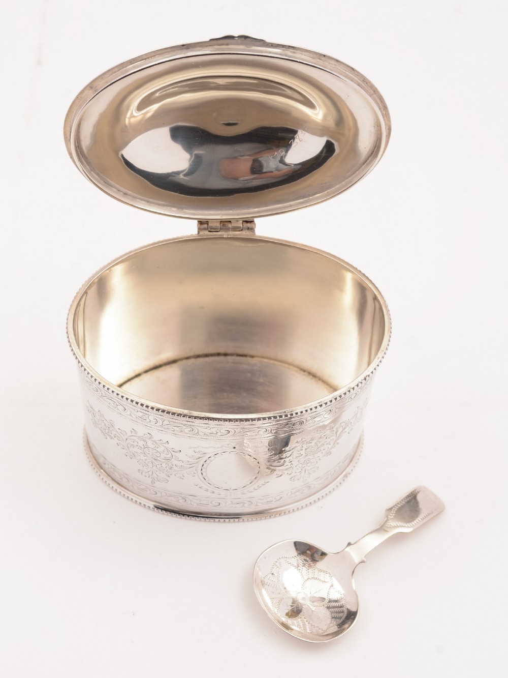 Victorian Silver Plated Tea Caddy, Circa 1880 View II