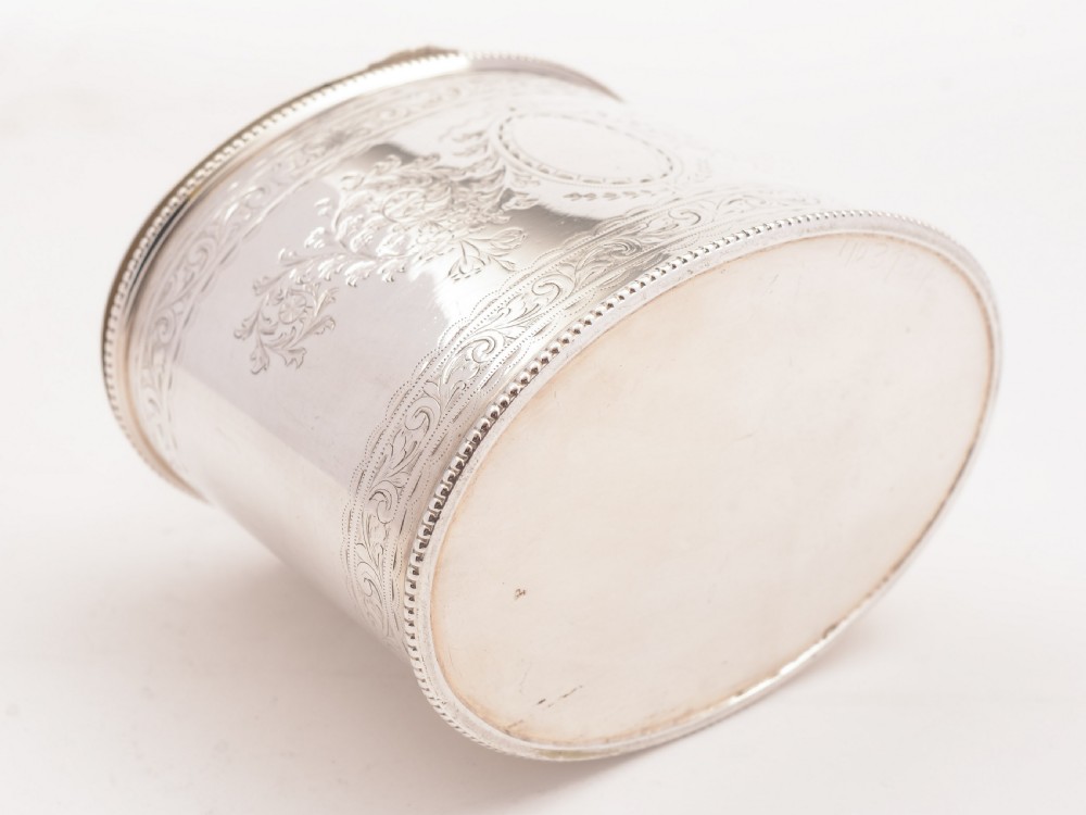 Victorian Silver Plated Tea Caddy, Circa 1880 View IV