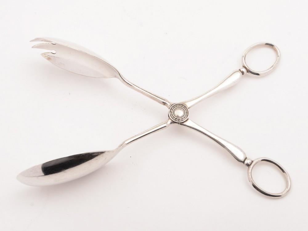 Pair of Silver Salad Servers, Sheffield 1936 View IV