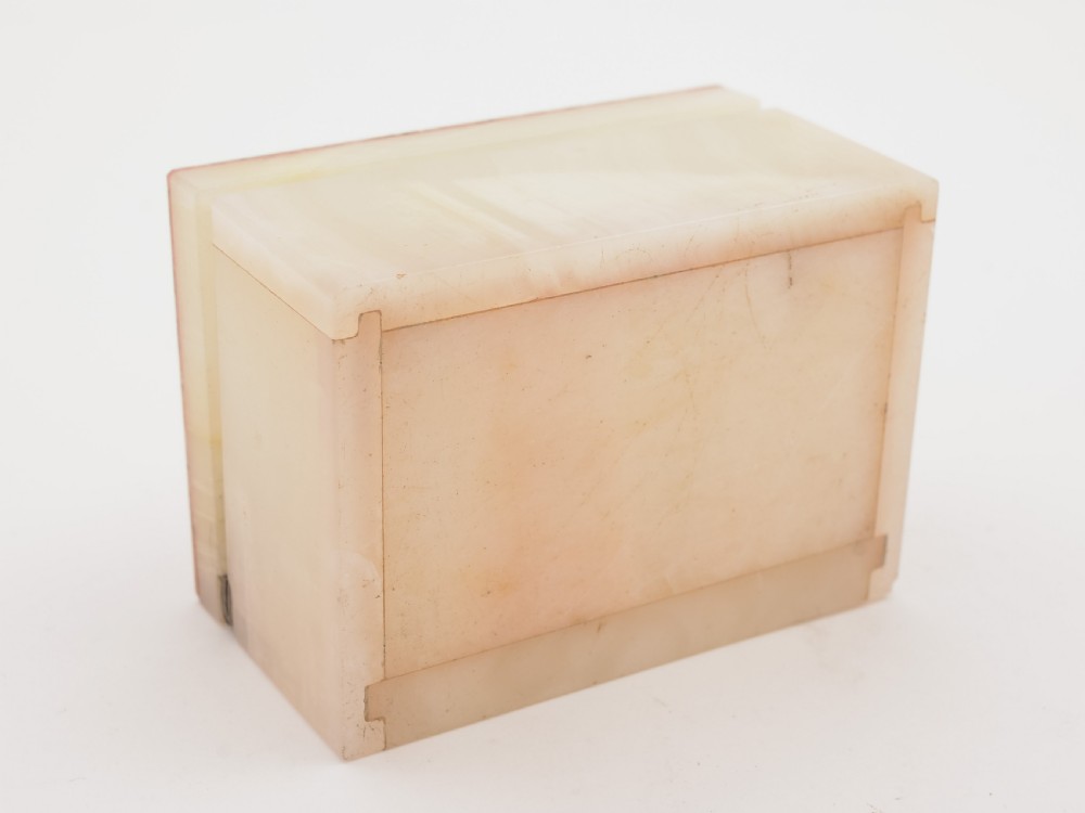 Onyx and Silver Table Box, London 1947 View V